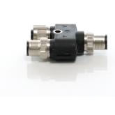 1 Verpackungseinheit (5 Stück) Y-Verteiler SAC-5PY-M/F-M VP SH 